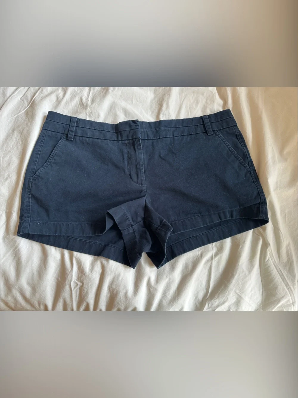 Women’s J. Crew Navy Chino Shorts sz 12